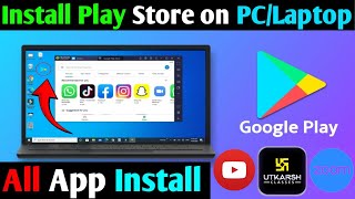 How to Download amp Install Playstore Apps in Laptop or PC  How to run android apps on windows 11 [upl. by Nager]