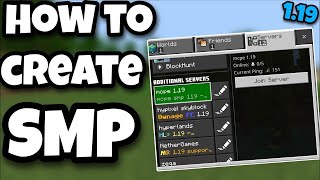 How to Make an SMP for MCPE 119 UPDATED VIDEO IN DESCRIPTION [upl. by Ssew525]