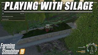 WORKING ON SILAGE BUNKER SILO FARMING SIMULATOR 19  ISCHIA FARM 9  LETS PLAY [upl. by Gulgee]