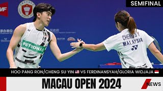 Hoo Pang RonCheng Su Yin 🇲🇾 Vs FerdinansyahGloria Widjaja 🇮🇩  Macau Open 2024 [upl. by Aluin]