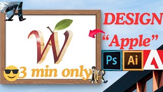 Design Apple W in 3 min  Beginner Adobe Photoshop Tip  3D  Tutorial  Create Manipulation  Image [upl. by Onibag401]