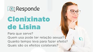 Clonixinato de Lisina  Para que serve Tem alguma contraindicação Dá sono  CR Responde [upl. by Esorbma]