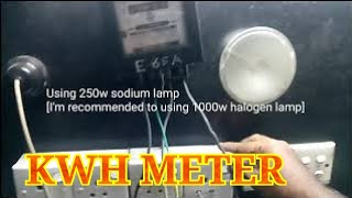 how to KWH Meter Testing  reading test  single phase [upl. by Anelrahc]