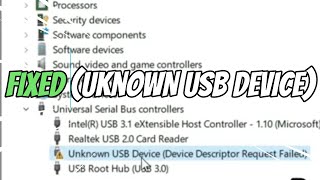 FIXED Unknown USB Device Device Descriptor Request Failed Windows 11 10 [upl. by Waddell254]