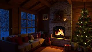 Blizzard amp Hearthside Comfort  Relaxing Christmas Sounds for Restful Nights [upl. by Eissak]