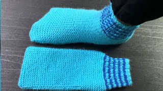 Very easy hand knitted socks for both man or weman for size 36 no 5 [upl. by Mira176]