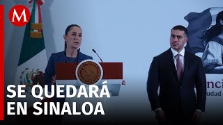 Harfuch estará un tiempo en Sinaloa para coordinar estrategia de seguridad Sheinbaum [upl. by Moselle525]