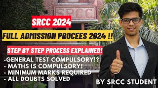 How to get admission in Shri Ram College of Commerce in 2024Step by Step process for SRCCCUET 2024 [upl. by Symons]