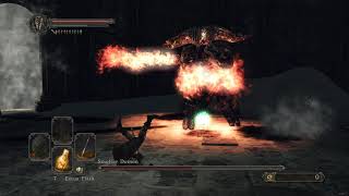 Dark Souls II Seeker of Fire Mod Smelter Demon SL1 Fight [upl. by Eiralam]