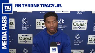 Tyrone Tracy Jr quotComes down to the little detailsquot  New York Giants [upl. by Naicul356]