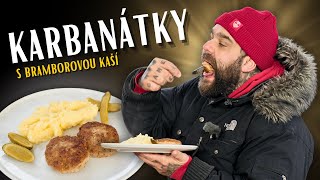 Smažené karbanátky z mletého masa s bramborovou kaší  jednoduchý recept na tvůj nedělní oběd [upl. by Fairlie]