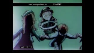 Irish Party Animation with a Flautist Leprechaun 1970s  Film 95437 [upl. by Sivahc413]