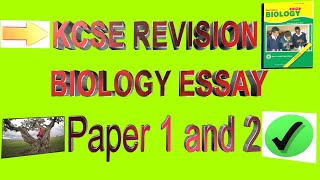 Biology KCSE Revision Paper 2  Questions and answers  Essay 20 marks [upl. by Eelesor87]