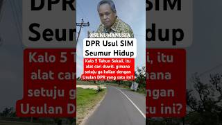 intel  DPR Usul SIM Seumur Hidup shorts viralshorts viralvideo tni police [upl. by Eddi]