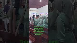 Toleransi Dalam Gereja fypシ゚viral wedding fyp beranda indonesia video videos beach duet [upl. by Ingram790]