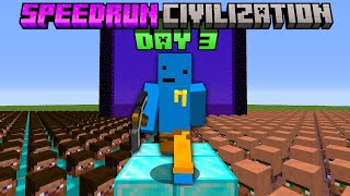 Minecraft But I LEVEL UP in SPEEDRUN CIVILIZATION [upl. by Wyon]