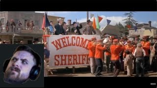 Forsen reacts to Welcome Sheriff  Blazing Saddles 410 Movie CLIP 1974 HD [upl. by Nomed]