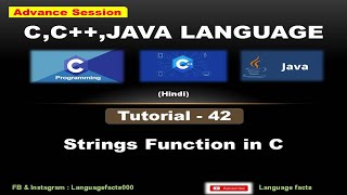 PART42 Strings Function in C Programming in C viral ccode new clanguage languagefacts [upl. by Dilan250]