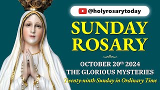 SUNDAY HOLY ROSARY 💙 OCTOBER 20 2024 💙 GLORIOUS MYSTERIES OF THE ROSARY VIRTUAL holyrosarytoday [upl. by Yelrebmyk]