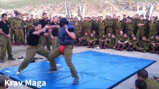 Israeli Soldiers Demonstrate Krav Maga [upl. by Artus853]