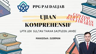 Contoh soal Ujian Komprehensif PPG PAI [upl. by Ingrid182]