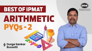 IPMAT PYQs with Solution  IPMAT Arithmetic Questions  2  IPMAT 2024 Preparation  Durga Sankar [upl. by Lette]