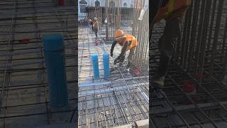 Top slab rebar shorts construction building civilengineering [upl. by Nnayelsel]