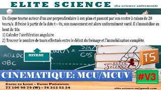 TSPC SEQ V3 CINEMATIQUE MCUMCUV Détermination paramètres et équation horaire MC ⭕ [upl. by Kcitrap]