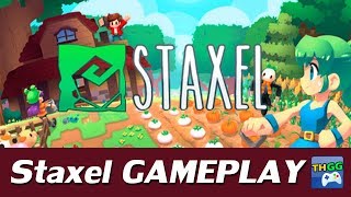 Staxel SteamPC  First Coop Gameplay [upl. by Hourihan]