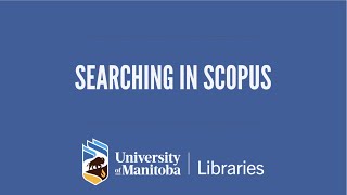 Searching In Scopus [upl. by Holly-Anne]