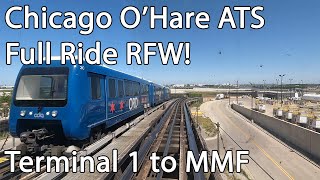 OHare Airport ATS Full Ride Terminal 1 to the Multi Modal Facility [upl. by Ut909]