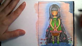 Drawing a Santoro Gorjuss Girl How to Draw Santoro Gorjuss [upl. by Chernow]