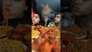 Street food challenge  ASMR Eating spicy chicken leg piece cheesy fire noodles ASMR Eating Mukbang [upl. by Ocsirf]