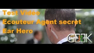 Ecouteurs agent secret Earhero test Francais par GLG [upl. by Zysk]