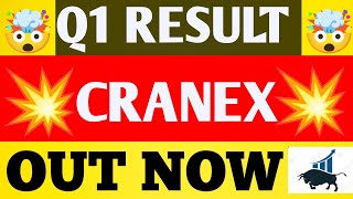 Cranex Q1 Results 2025  Cranex Results Today  Cranex share news today  Cranex Result Update [upl. by Assyl972]