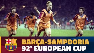 💥🏆 FIRST CHAMPIONS LEAGUE Barça 10 Sampdoria  EXTENDED HIGHLIGHTS [upl. by Liuka]