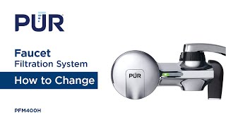 PUR Faucet Filtration System Horizontal  How to Change the Filter [upl. by Kucik6]