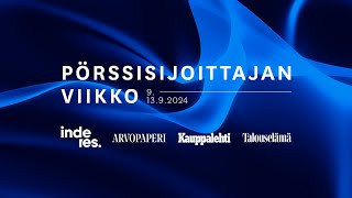 PÃ¶rssisijoittajan viikko  Teollisuus amp Konepajat 1392024 [upl. by Nelloc]