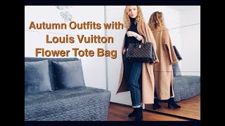 Autumn Outfits  Louis Vuitton Flower Tote Bag  Style inspiration  Lookbook [upl. by Htor937]