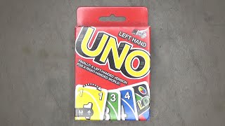 Left Hand UNO Card Game Opening [upl. by Yregram]