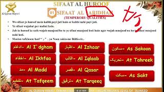 Introduction To Sifaat Al Huroof  Al Quran Hayati  Urdu [upl. by Inahs]