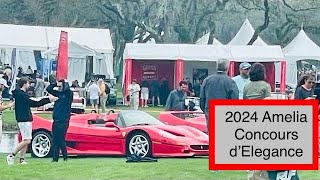 The Amelia Island Concours d’Elegance 2024 car show first person view walk through [upl. by Topper]