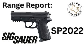 Range Report Sig Sauer SP2022 The last pistol of the Sig Pro series [upl. by Idnat]