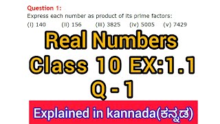 express each number as a product of its prime factors 140  ex 11 class 10 question 1 [upl. by Aryas]