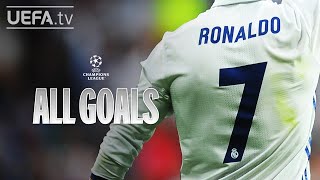 CRISTIANO RONALDO ALL UCL GOALS [upl. by Harmaning]