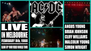 ACDC Highway To Hell LIVE Melbourne Australia February 8th 1988 HD [upl. by Auhsoj]