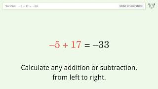 Master Order of Operations Solve 51733 Step by Step [upl. by Desirae87]