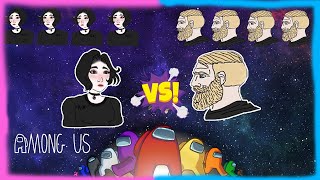 🔴🟠🟡🟢 НУУГДАЖ ТОГЛОЁ  5 Girls VS 5 Boys  Among Us 🔵🟣🟤⚫ [upl. by Toile]