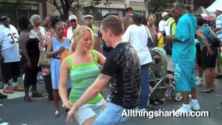 Who Said White People Cant Dance  Harlem Week 2009 [upl. by Buffum]