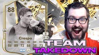 FC 25 Centurions Icon Hernan Crespo Team Takedown [upl. by Aninahs]